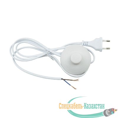 Шнур сетевой UCX-C20/02A-170 WHITE с вилкой и выкл. (напольный) 2А 500Вт 1.7м бел. Uniel UL-00004434