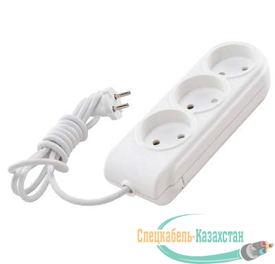 Удлинитель 3х10м без заземл. 10А защ. шторки Makel N3010081