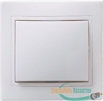 Выключатель 1-кл. СП КВАРТА 10А IP20 ВС10-1-0-КБ бел. ИЭК EVK10-K01-10-DM