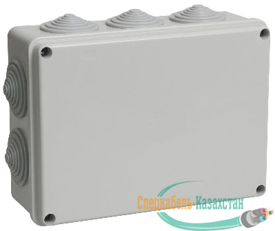 Коробка распаячная ОП 190х140х70 IP44 КМ41243 RAL7035 ИЭК UKO11-190-140-070-K41-44