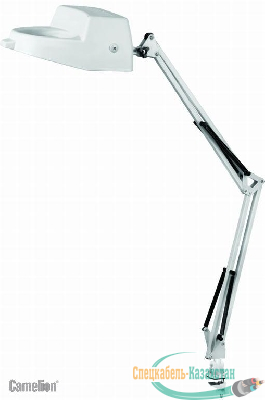 Светильник настольный KD-350 С01 струбцина с увелич. стеклом бел. Camelion 9225