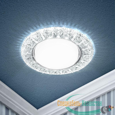 Светильник DK LD22 SL/WH декор cо светодиодной подсветкой Gx53 прозр. ЭРА Б0029625