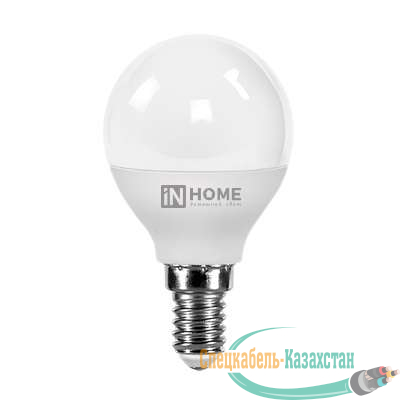 Лампа светодиодная LED-ШАР-VC 8Вт 230В E14 3000К 600Лм IN HOME 4690612020549