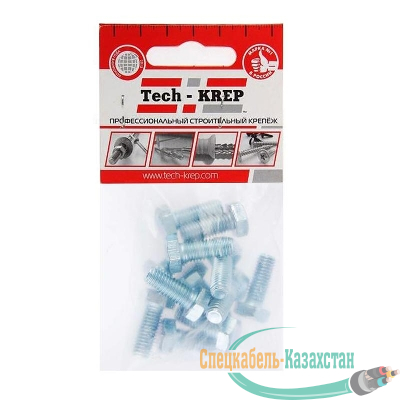 Болт DIN933 с шестигранной головкой М8х20 оцинк. (уп.12шт) Tech-KREP 102967