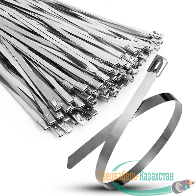 Хомут кабельный 4.6х150 сталь AISI 304 (уп.100шт) TOKOV ELECTRIC TKE-HM304-4.6-150-N/100