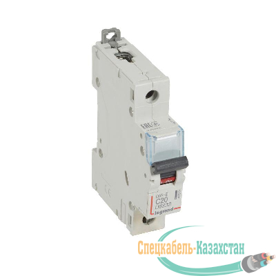Выключатель автоматический модульный 1п C 20А 6кА DX3-E 6000 1мод. 230/400В Leg 407264