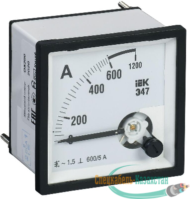 Амперметр Э47 96х96мм 600/5А кл. точн. 1.5 IEK IPA20-6-0600-E