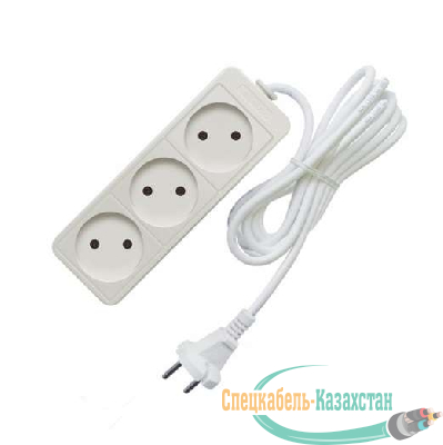 Удлинитель 3х3м без заземл. 10А IP20 2.2кВт Союз 481S-1303