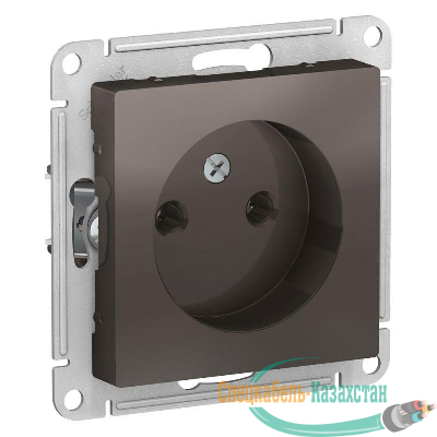 Механизм розетки 1-м СП ATLAS DESIGN без заземл. 16А мокко SchE ATN000641
