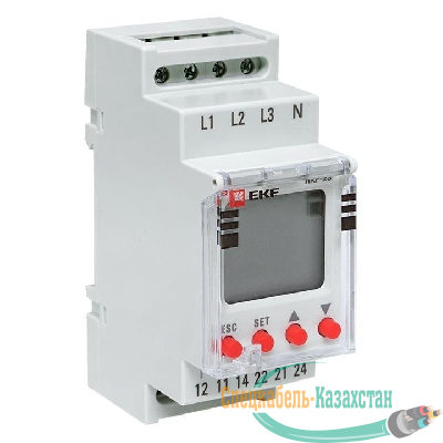 Реле контроля фаз с LCD дисплеем RKF-2S (с нейтралью) EKF rkf-2s