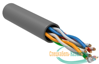 Кабель витая пара U/UTP кат.5E 4х2х24AWG solid CU PVC сер. (м) GENERICA BC1-C5E04-111-305-G