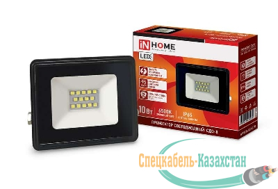 Прожектор светодиодный СДО-8 20Вт 6500К IP65 1900лм 230В черн. IN HOME 4690612030029