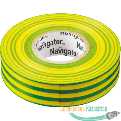 Изолента ПВХ 19мм (рул.20м) жел/зел. NIT-A19-20/YG Navigator 71115