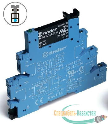 Реле модульное интерфейсное 2А 240В AC 24В DC IP20 винт. клеммы FINDER 388170248240