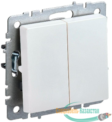 Выключатель 2-кл. СП BRITE ВС10-2-0-БрЖ 10А механизм жемчуж. IEK BR-V20-0-10-K36