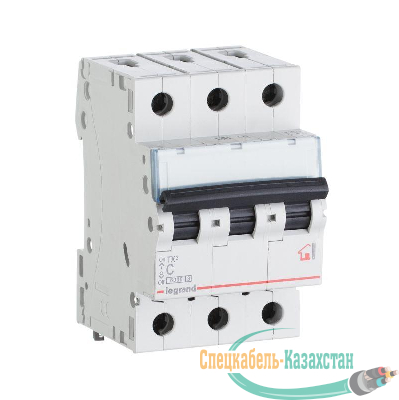 Выключатель автоматический модульный 3п C 10А 6кА TX3 6000 3мод. 400В Leg 404054