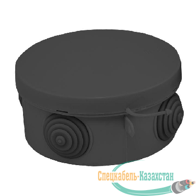 Коробка распаячная КМР-040-039 с крышкой 85х40 4 мембранных ввода IP54 черн. EKF plc-kmr-040-039-b