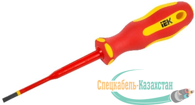Отвертка диэлектрическая SLIM SL4.0х100 Т2 ARMA2L 5 IEK A2L5-SC31-T2-SL-40-100
