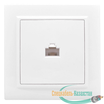 Розетка компьютерная 1-м СП Минск RJ45 бел. Basic EKF ERK01-035-10