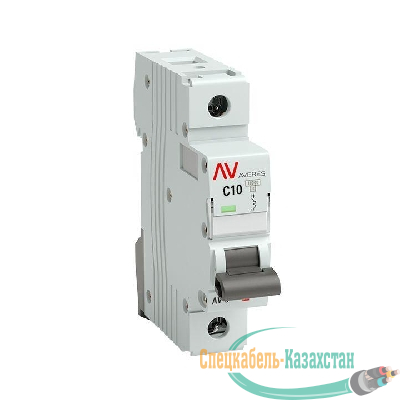 Выключатель автоматический модульный 1п C 10А 10кА AV-10 AVERES EKF mcb10-1-10C-av