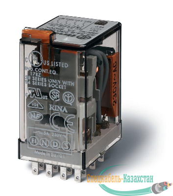 Реле миниатюрное универсальное 4CO 7А 24В DC FINDER 553490240090