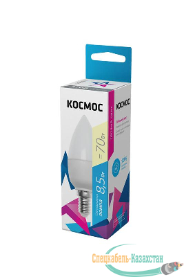 Лампа светодиодная CN 8.5Вт 220В E14 3000К Космос LkecLED8.5wCNE1430