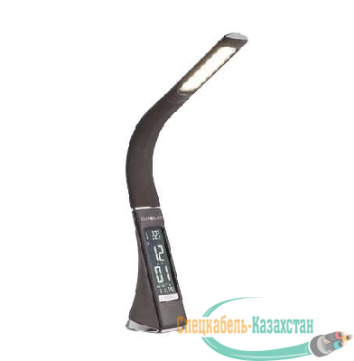 Светильник светодиодный TLD-542 Brown/300лм/5000К/Dimmer настол. часы календ. терм. коричн. 5Вт Uniel UL-00001817