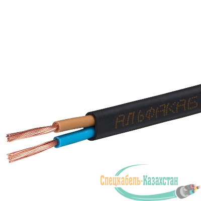 Шнур ШВВП 2х0.75 380В Ч (бухта) (м) АЛЬФАКАБЕЛЬ 2738