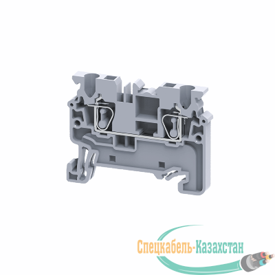Клемма проходная пружинная OptiClip CХ-2.5-I-24A-(0.2-2.5) сер. КЭАЗ 289711