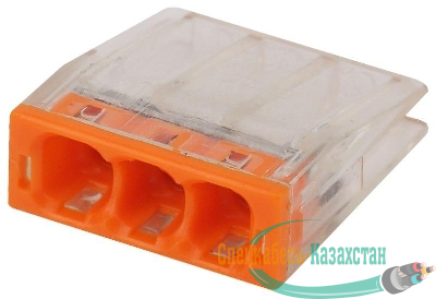 Клемма строительно-монтажная СМК компактная 203 NO-224-23 3-проводная 0.5-2.5кв.мм (уп.100шт) Эра Б0043941