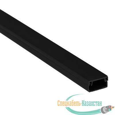 Кабель-канал 25х16 L2000 пластик Plast черн. EKF kk-25-16b