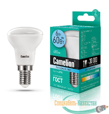Лампа светодиодная LED6 R50/845/E14 6Вт 4500К бел. E14 480лм 220-240В Camelion 11659