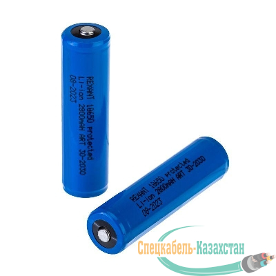 Аккумулятор Li-ion 18650 3.7В 2800мА.ч protected с защитой Rexant 30-2030