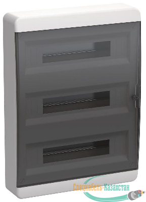 Корпус пластиковый ЩРН-П-54 IP41 черн. прозр. дверь TEKFOR IEK TF5-KP12-N-54-41-K01-K03