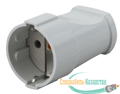 Розетка кабельная с заземл. прямая 16А бел. Rx2-W ЭРА Б0039682