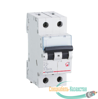 Выключатель автоматический модульный 2п C 20А 6кА TX3 6000 2мод. 230/400В Leg 404043