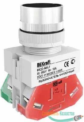 Кнопка ABLF-22 черн. ВК-22 SchE 25012DEK