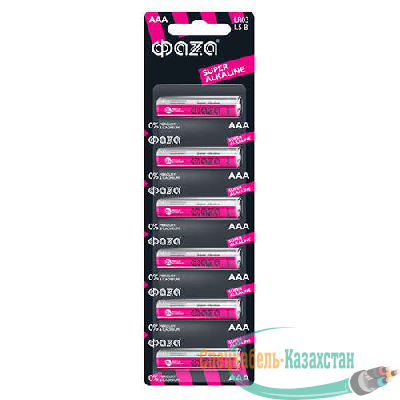Элемент питания алкалиновый LR03 Super Alkaline BL-6 (уп.6шт) ФАZА 4895205002012