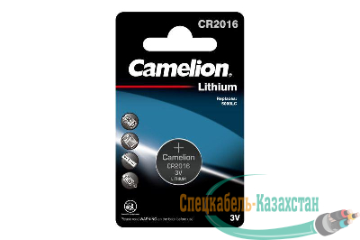 Элемент питания литиевый CR CR2016 BL-1 (блист.1шт) Camelion 3068