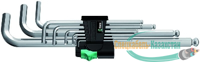 Набор Г-образных ключей 950/9 PKL Hex-Plus 1 9 предметов (1.5/2/2.5/3/4/5/6/8/10мм) Wera WE-022087