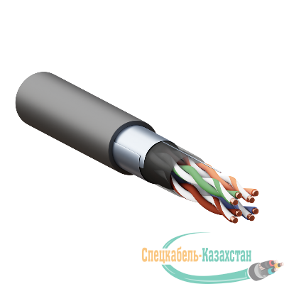 Кабель витая пара F/UTP кат.5E 4 пары solid внешн. LDPE черн. TERACOM EKF TRC-5EFTP-04PE-BK-OUT3