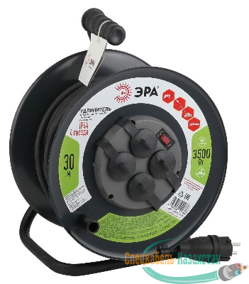 Удлинитель на метал. катушке 4х30м с заземл. 16А IP44 RMx-4es-3х2.5-30m-IP44(KG) КГ 3х2.5 Эра Б0043058