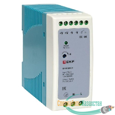 Блок питания на DIN-рейку 60Вт 220В AC/24В DC постоянного тока EKF DR-M-60W-24
