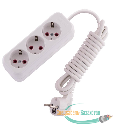 Удлинитель 3х3м с заземл. 16А IP20 Lila LEZARD 720-0303-301