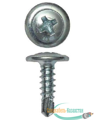Саморез с пресс-шайбой 4.2х25 со сверлом (уп.200шт) DKC CM274025
