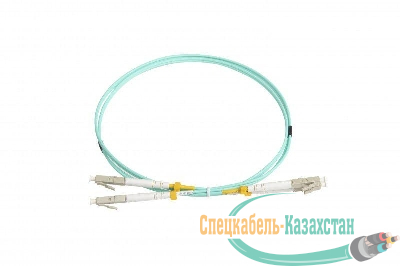 Патч-корд FC-D2-503-LC/PR-LC/PR-H-1M-LSZH-AQ волоконно-оптический (шнур) MM50/125(OM3) LC-LC duplex 10G/40G LSZH 1м Hyperline 34453