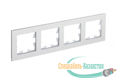 Рамка 4-м ATLASDESIGN NATURE мрамор крем роял SchE ATN343104