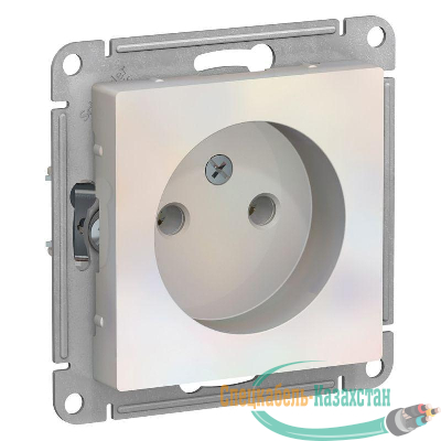 Механизм розетки 1-м СП ATLAS DESIGN без заземл. 16А жемчуг SchE ATN000441