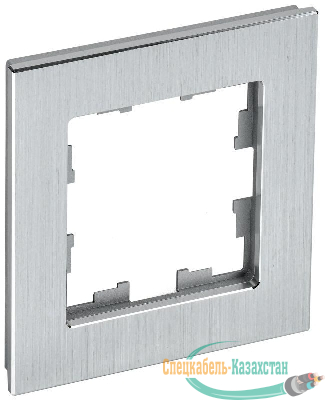 Рамка 1-м BRITE РУ-1-1-БрА металл алюм. IEK BR-M12-M-K47