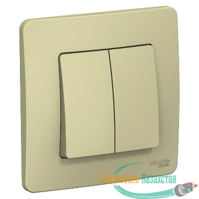 Выключатель 2-кл. СП BLANCA (сх.5) 10А 250В беж. SchE BLNVS010507